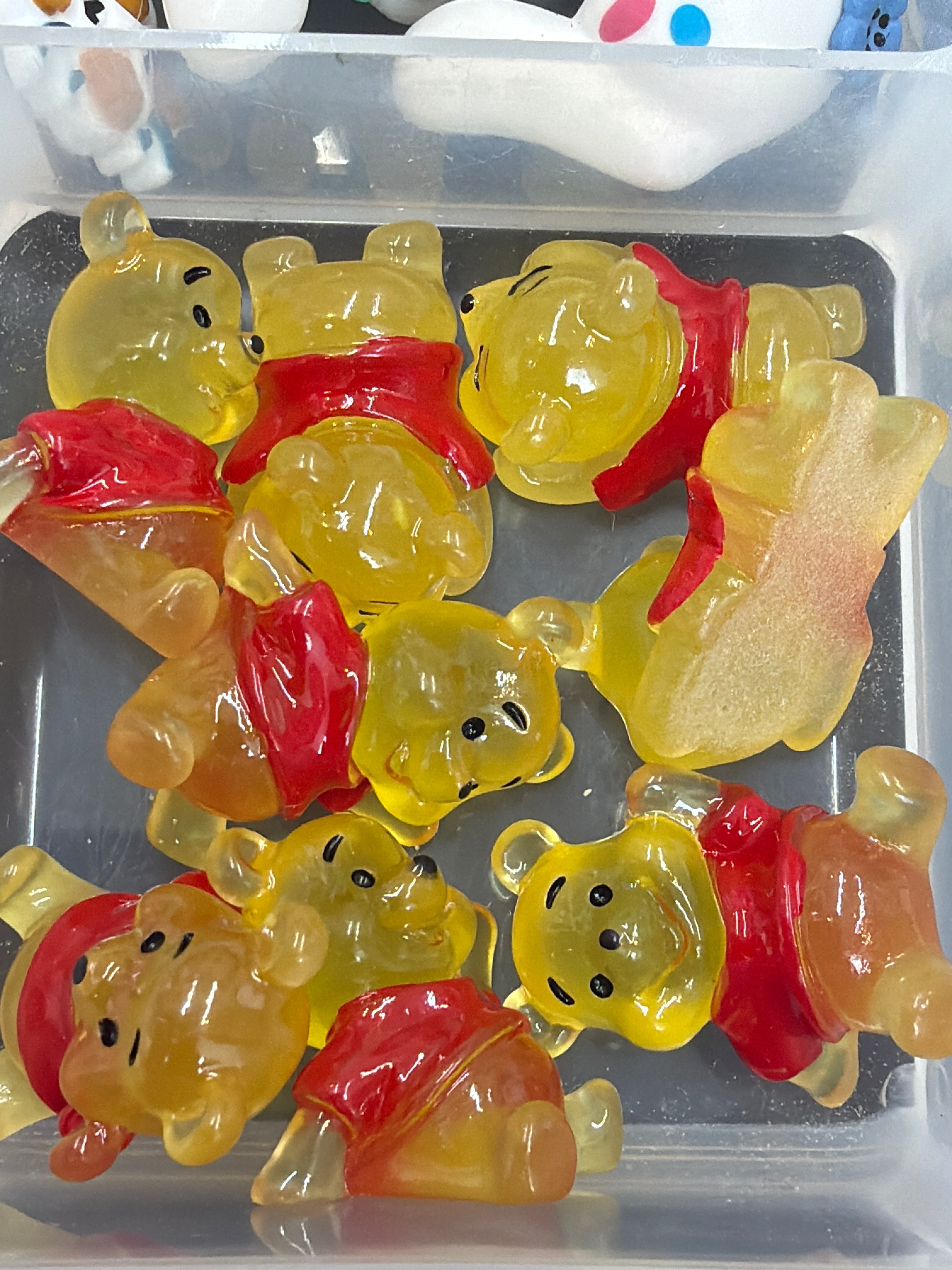 Winnie Pooh charm glow in dark