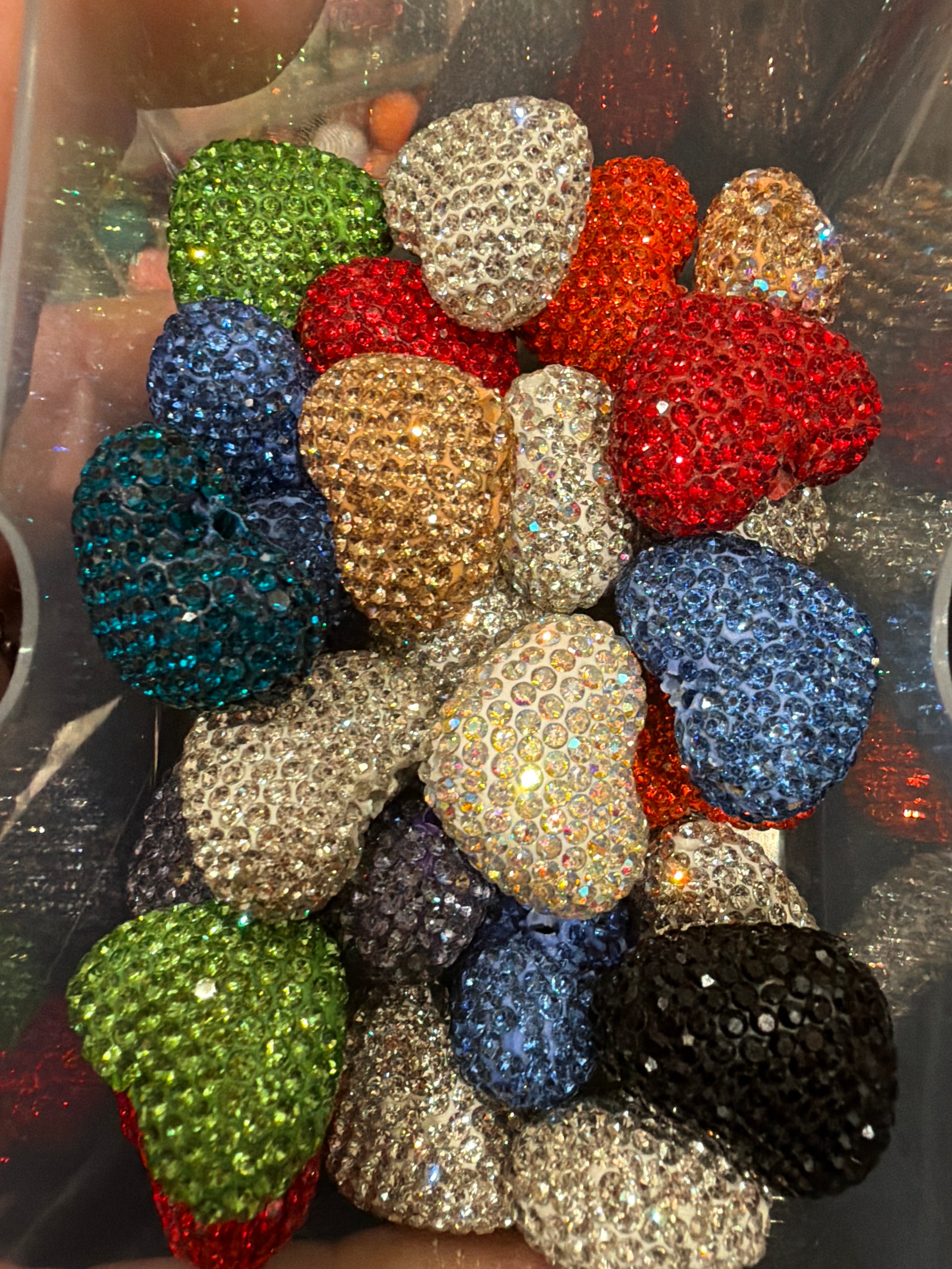 Rhinestone  hearts